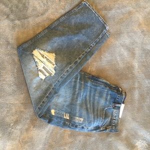 Ripped mom jeans